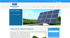 Desktop Screenshot of naturalsystems.in